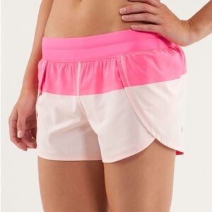 GUC Lululemon Run Breeze By Short Size 4 Pinkelicious/Parfait Pink